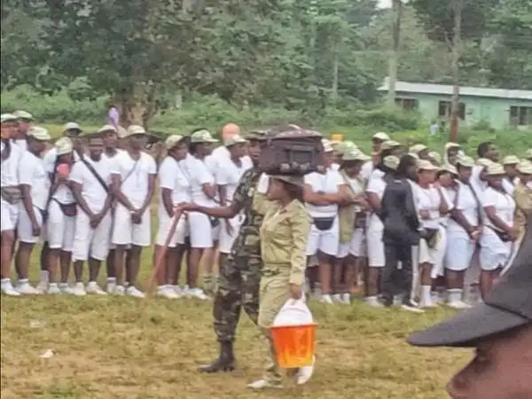 [Pic] Female Corper Decamped For Slapping Male Corper